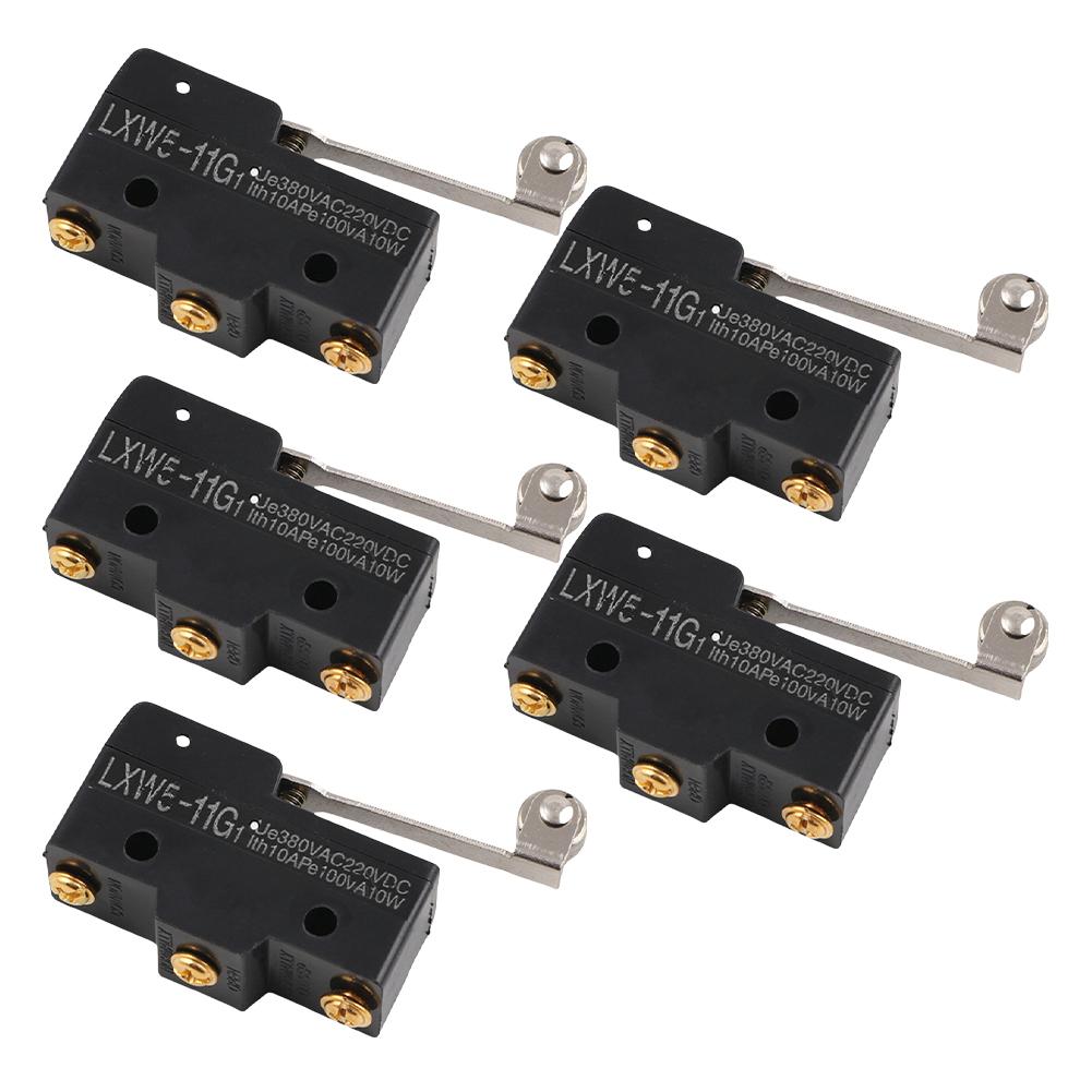 Black Limit Switch High Performance Limit Switch CNC Limit Switch Brass Terminal Flexible Installation For CNC Machinery