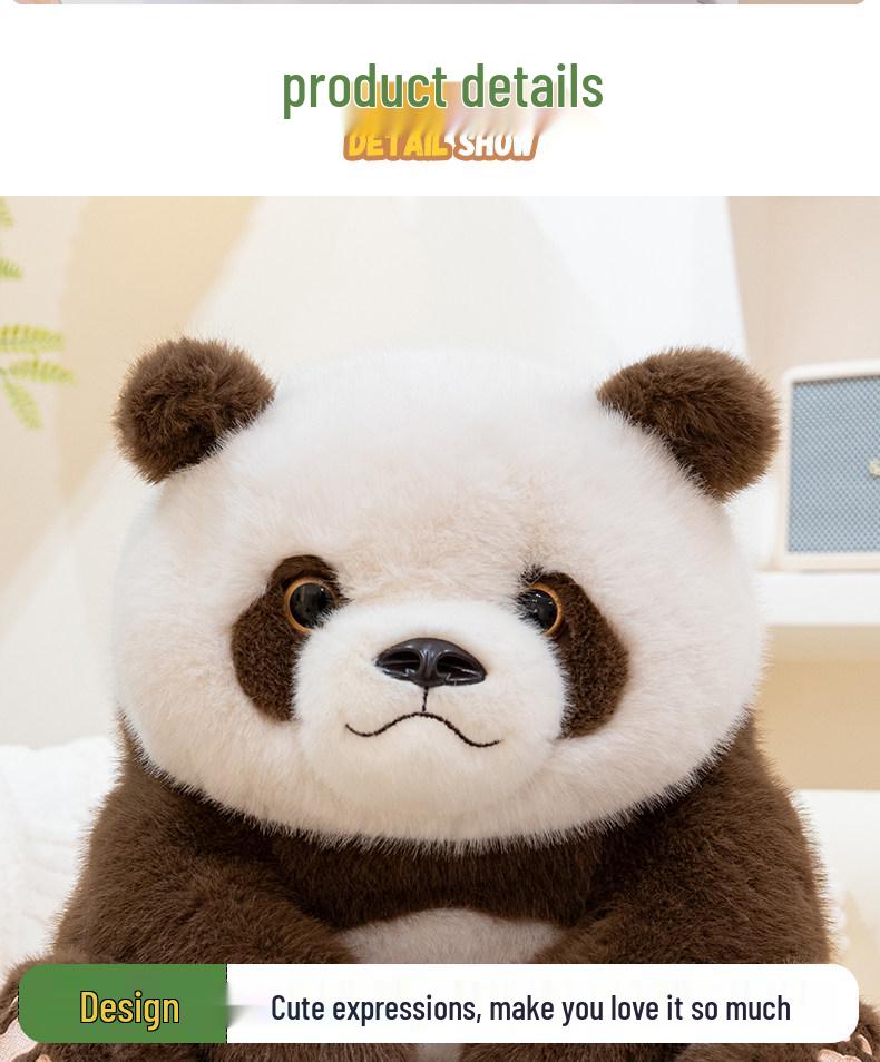 Chubby Giant Panda Plush Toy - Cuddly National Treasure Pillow Doll