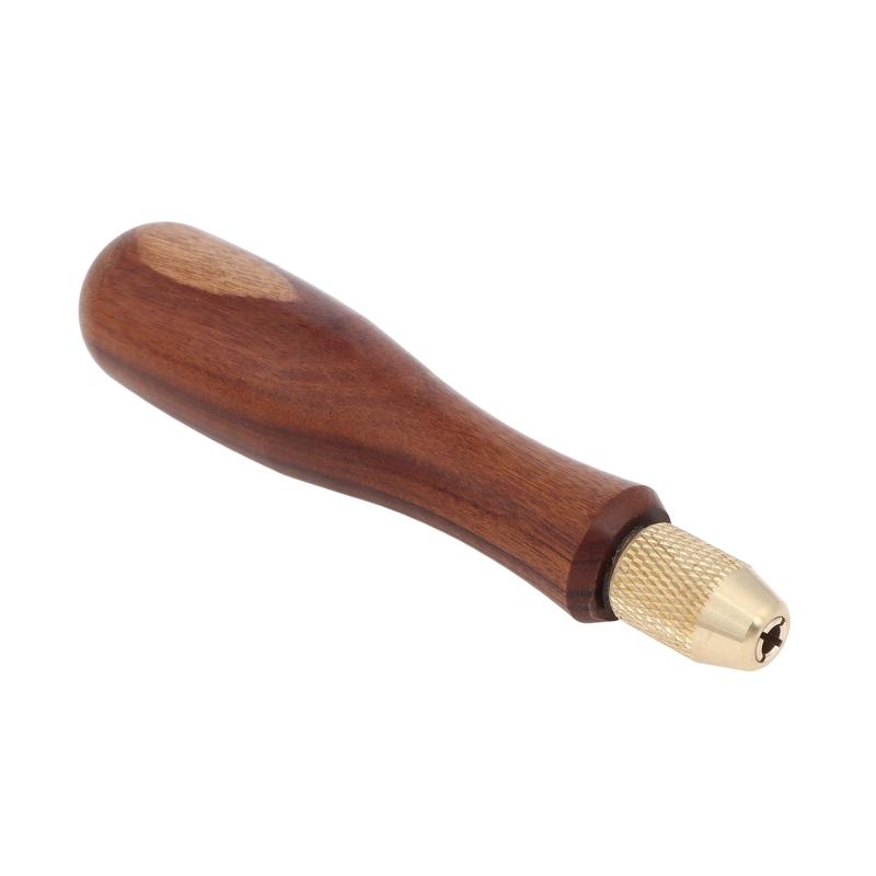 Wood File Handle Wooden Handles With Brass Collet Chuck For Small Files Diy Tool Accessories