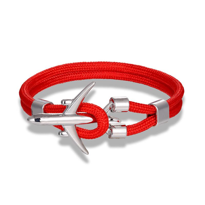 Trend Jewelry, Wind Jewelry, Men'S Polyester 550 Umbrella Rope Airplane Bracelet