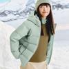 Skechers Windproof Waterproof Oil-Resistant Warm Anti-Cold Anti-Static Antibacterial Sports Casual Comfortable Hooded Short Down Jacket P424W058-04PY