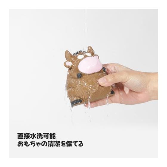 PureNya Dog Toy, Chew Toy, Cow Shape, Dog Stuffed Toy, Makes Sound, Stress Relief, Dental Care, Tooth Brushing, Lack of Exercise, Interactive Toy,
