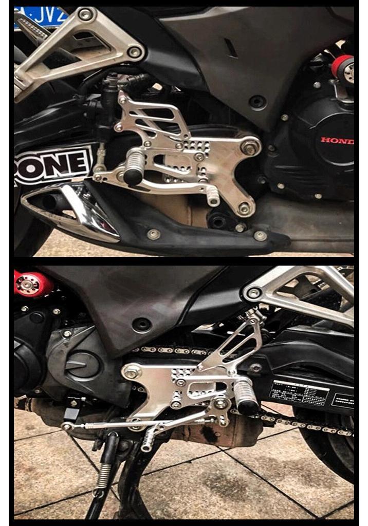 Honda CBR190R Raised Foot Peg Assembly for Storm Eye CB190 - Aluminum Alloy Bracket