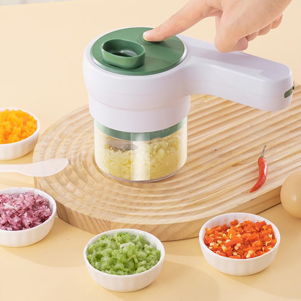 Electric Ginger Garlic Chopper Meat Grinder Multifunctional Handheld Portable Food Masher Slicer Kitchen Gadget
