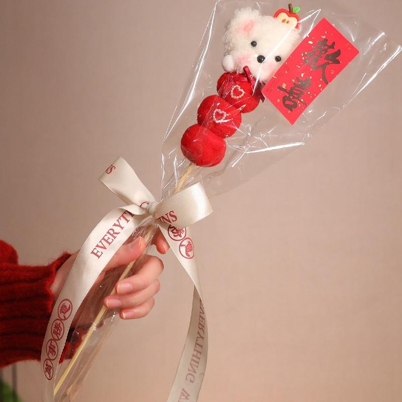 Simulation Cartoon Happy Lai Fu Qianli Candied Haws Skewers Doll Plush Toys Candy Doll Children's Gifts