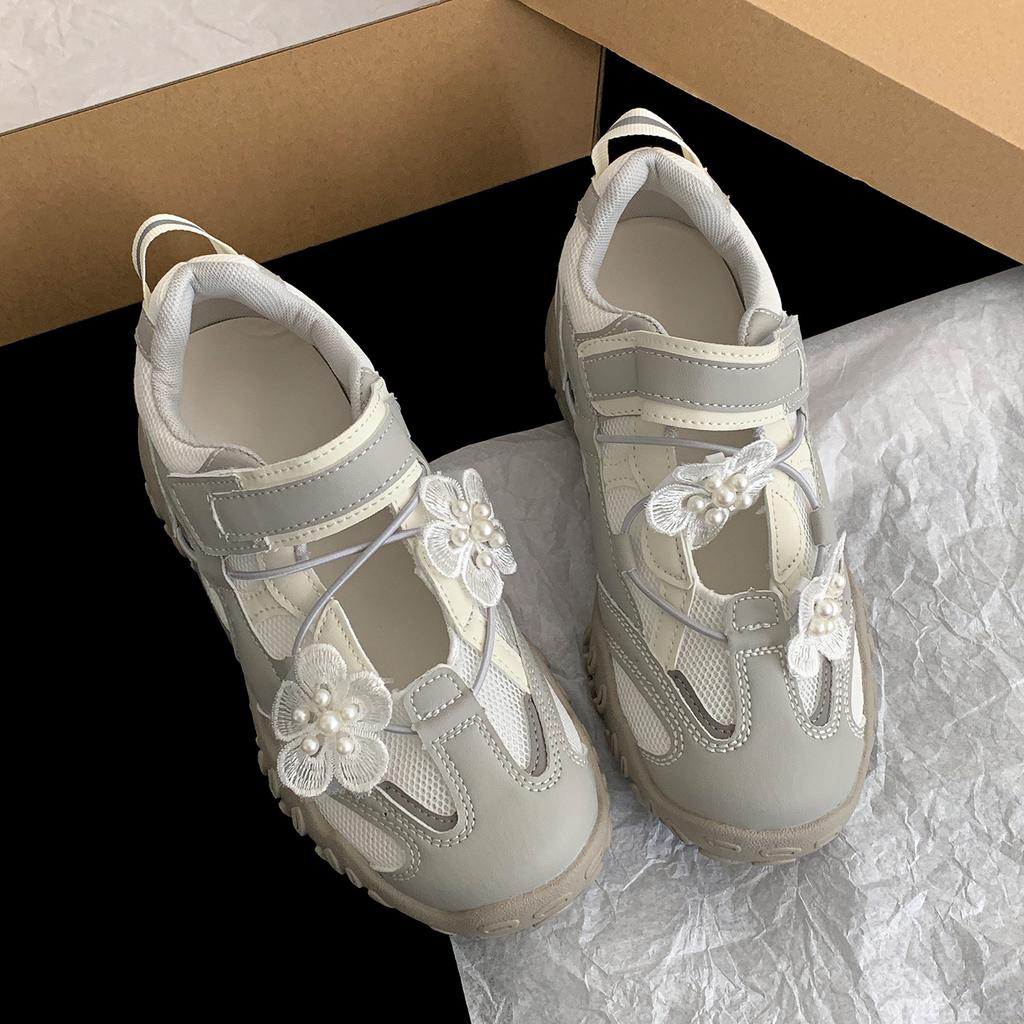 Retro Ballet Style Platform German Training Shoes Women's 2025 New Summer Height-increasing Sports Mary Jane Single Shoes