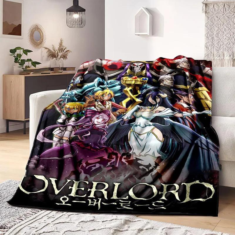 3D Print Anime Overlord Soft Plush Blanket, Flannel Blanket Throw Blanket for Living Room Bedroom Bed Sofa Picnic Cover
