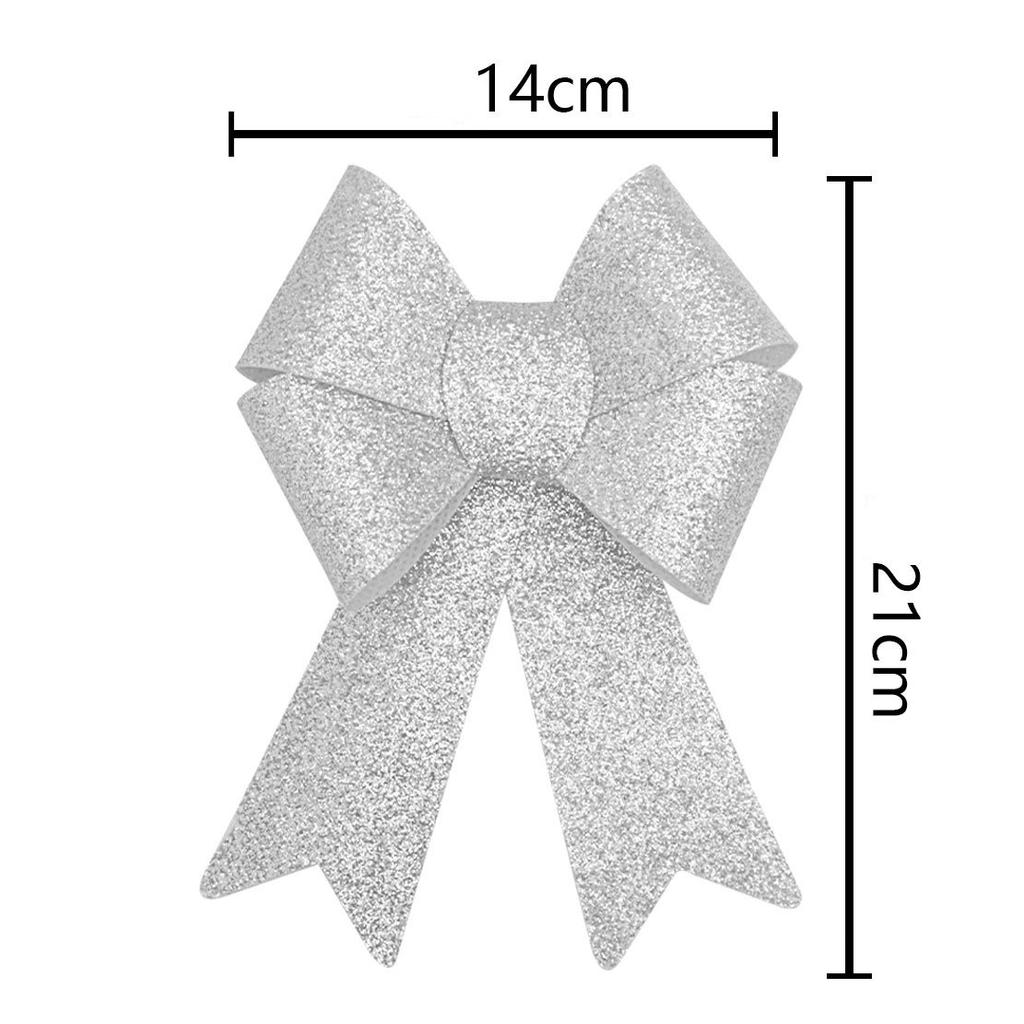 Christmas Bow Red Gold Xmas Tree Large Bowknot For Home Decoration Wedding Navidad New Year Party DIY Hanging Decor
