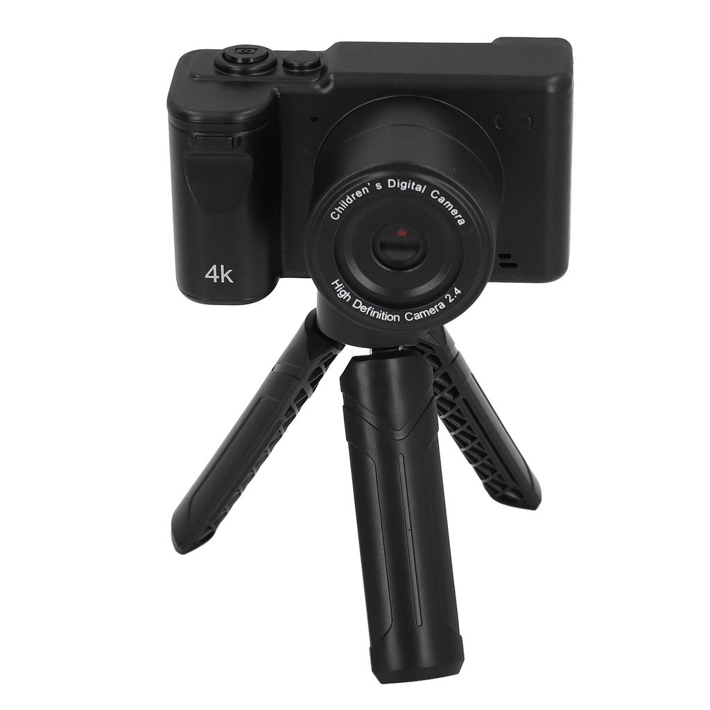 4K Digital Camera Front Rear Lens 50MP Video Camera with Tripod for Boys Girls Students Birthday Gift Electronic Image Stabilization