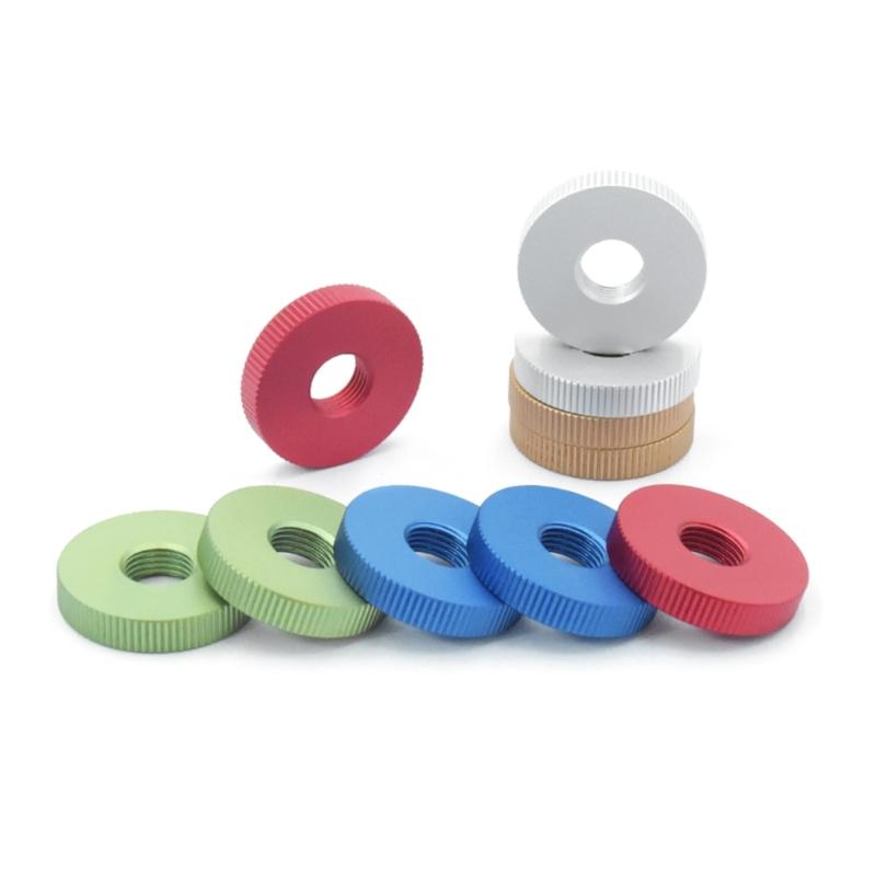 Precised Machined Aluminum Fixing Nut Tape Recorder Accessories Featuring Enhances Detail and Five Color Optional