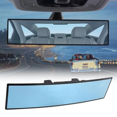 270 mm/300 mm blauer Spiegel mit gebogener Oberfläche, universeller Auto-Rückspiegel, blendfreier HD-Weitwinkelspiegel, Autozubehör