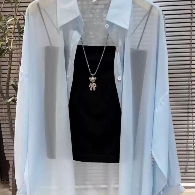 Korean Style Women's Long Sleeve Chiffon Sunscreen Cardigan