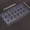 21Grids Cupcake Shape Striped Barrel Shape Plastic Chocolate Mold Handmade DIY Kitchen Baking Utensils Pastry Molds TMZ