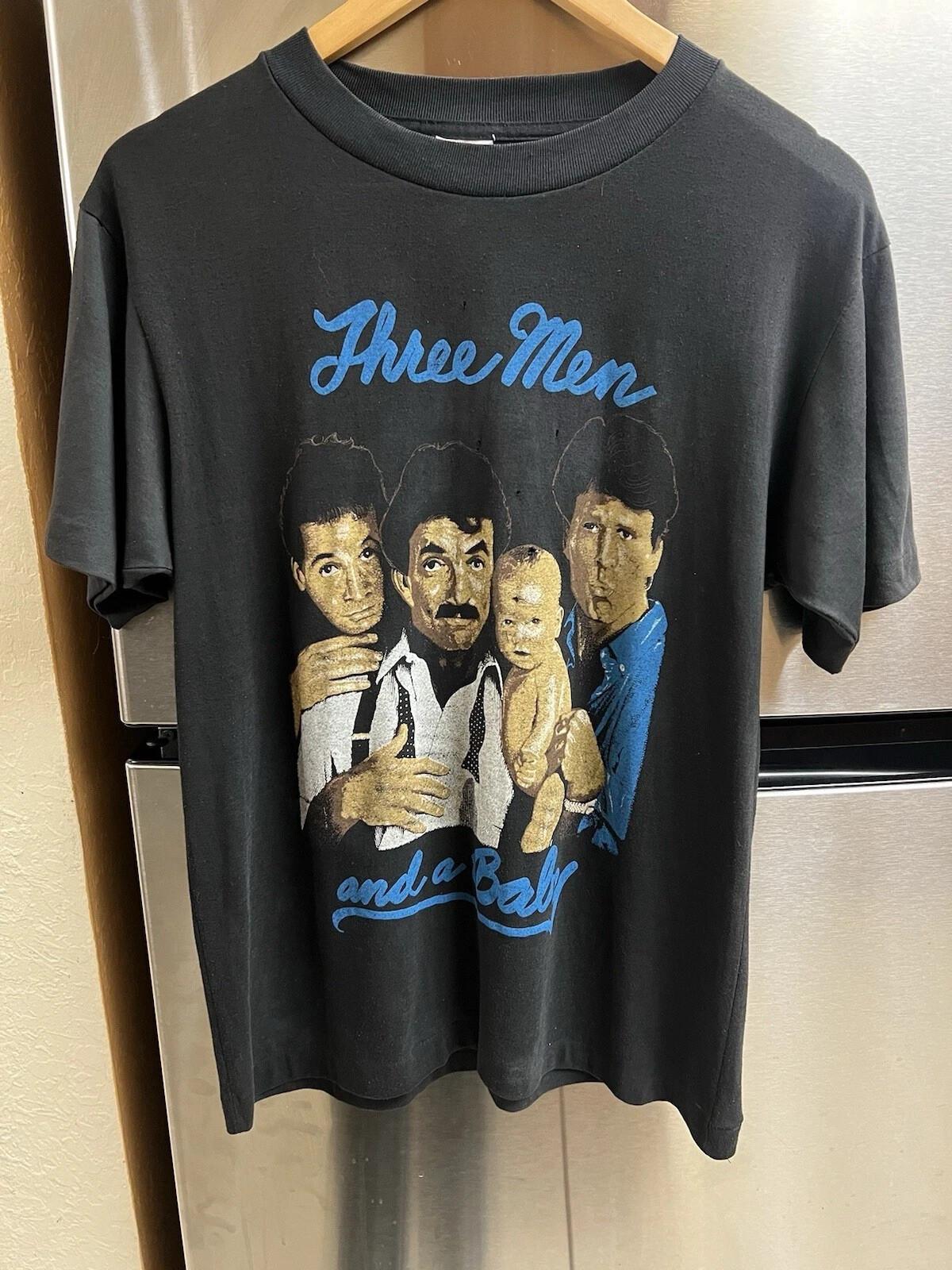 Rare Vintage 1987 Three Men and a Baby Movie Promo T Shirt Reprint Sz S-4XL XXXL