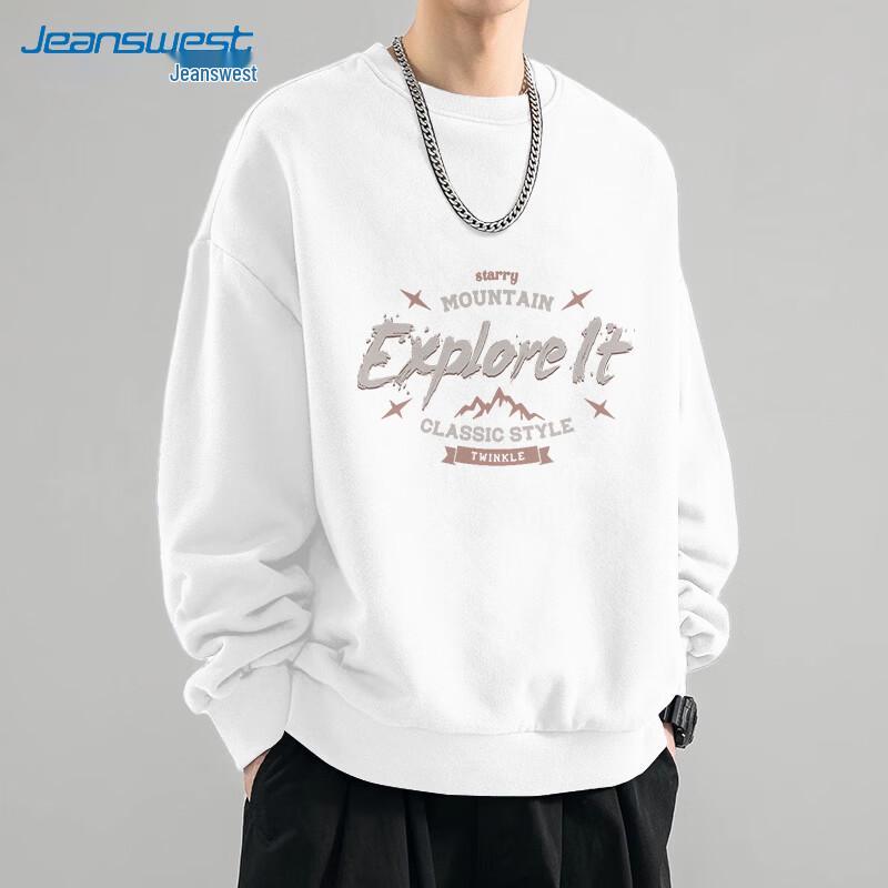 Jeanswest Men's Casual Round Neck Sweatshirt