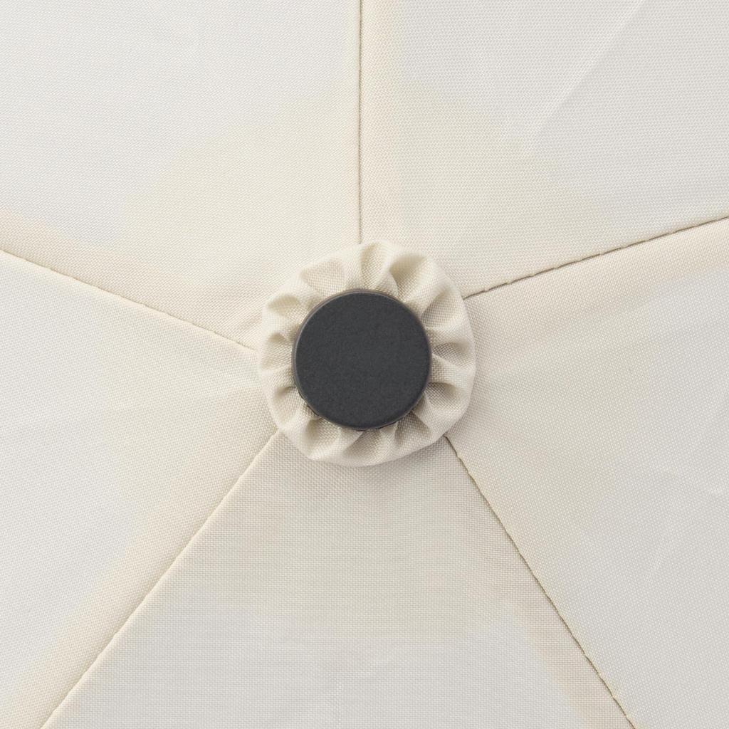 MUJI Lightweight Folding Umbrella for Sun and Unisex 50cm Rain, Adult, DEA03A5S, Ivory,