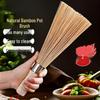 Traditional Bamboo Pot Scrubbing Brush - Kitchen Cleaning Tool, Loofah Broom, Household Artifact.