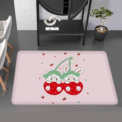Cute M-Mikko I-Illustrations Floor Mat Rectangle Anti-slip Home Soft Badmat Front Door Indoor Outdoor Mat Welcome Doormat