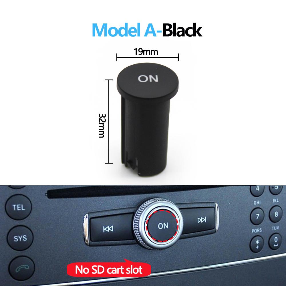 Tappo Pulsante Interruttore ON Manopola Pulsante Radio Lettore CD Console Centrale Auto Per Mercedes Benz W204 X204 W212 W207 W218 W166 W156 W172