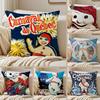 Quebec Winter Carnival Cushion Cover Silky Short Plush Sofa Pillow Cover Hidden Zipper Soft Dustproof Case for Home Decor