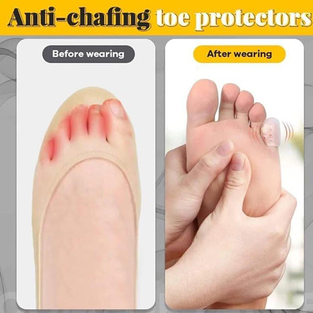 40 Pcs Silicone Toe Protectors – Pain Relief for Corns, Blisters & Friction – Soft, Breathable, Reusable Gel Toe Caps for Men & Women