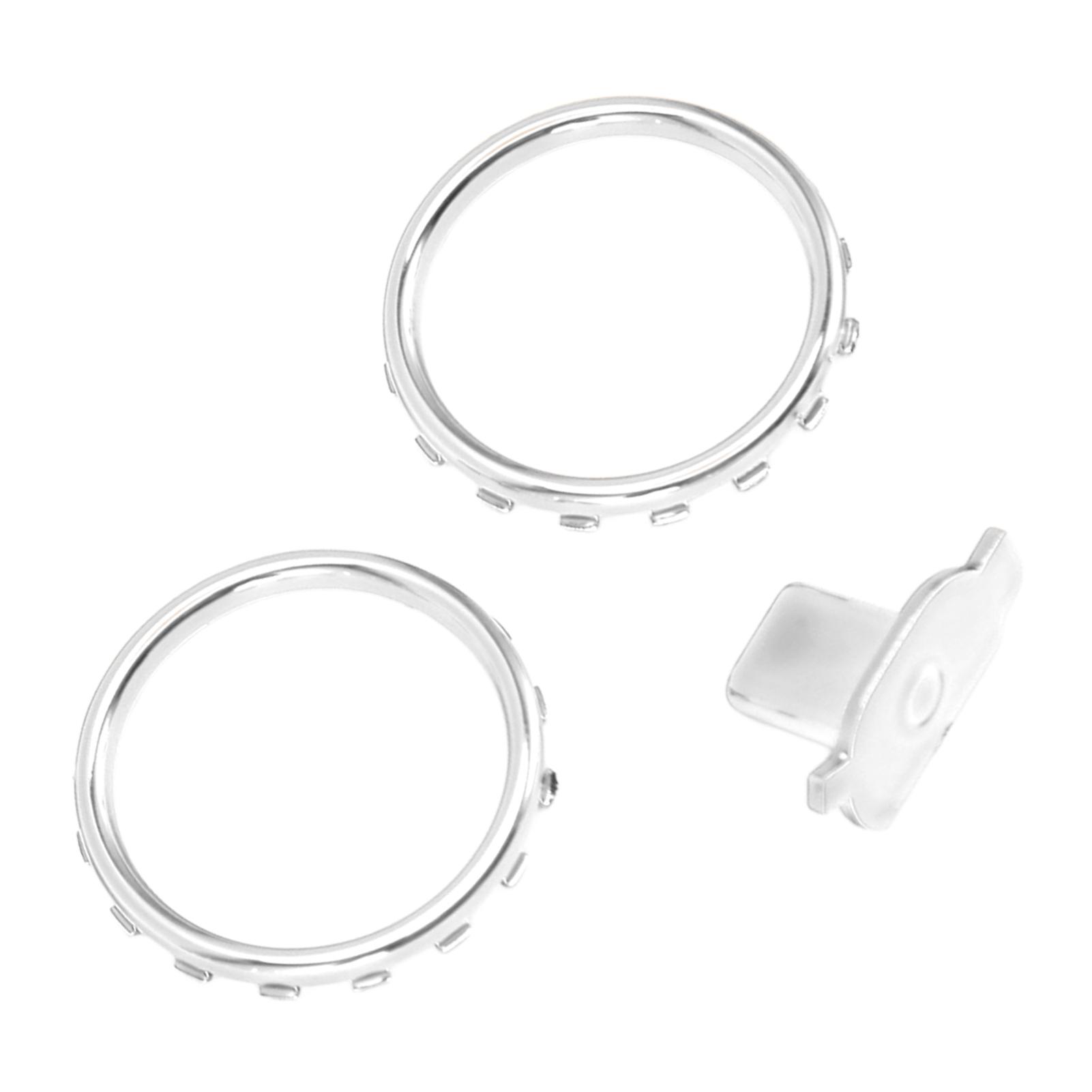 

Decorative Accent Rings for Xbox Elite Series 2 Controller Matte Chrome Switch Buttons Replacement серебряный