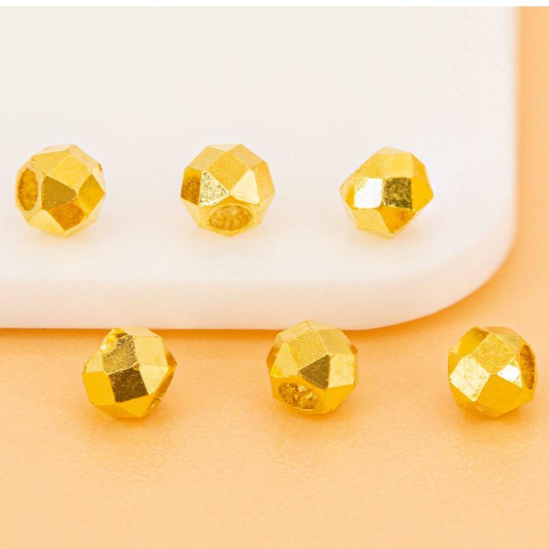 Shuibei 999 Pure Gold Disco Laser Beads Bracelet Jewelry for Women