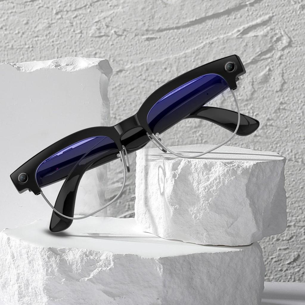 W630 Smart Glasses: 8MP Dual-Mic with Noise Reduction, AI Object Recognition, HD Sound, Smart Camera.