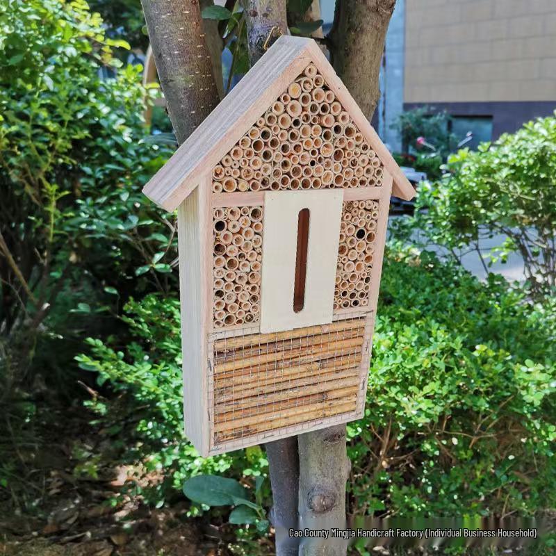 Multifunctional Wooden Insect Hotel for Garden Butterflies & Bees