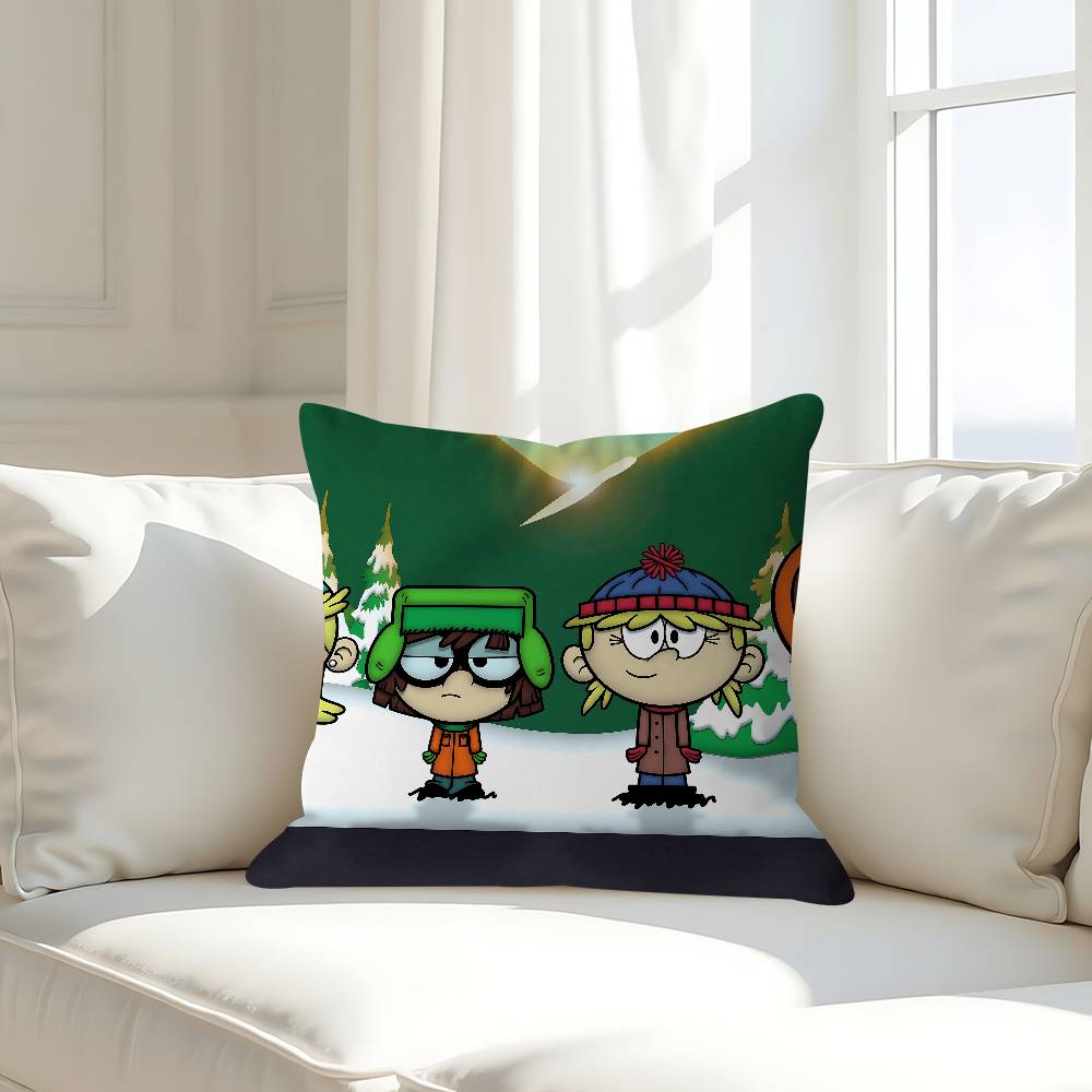 

Cartoon-South ParkS Personalized Pillow Cover Kids Bedroom Wild Party Decor Pillowcase Kid Birthday Shower Gift 16x16Inch