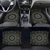 Set di 4 Tappetini per Auto con Stampa Mandala - Tappetini per Tutte le Stagioni Anteriori e Posteriori con Design Intricato per Migliorare l'Arredamento Interno del Veicolo