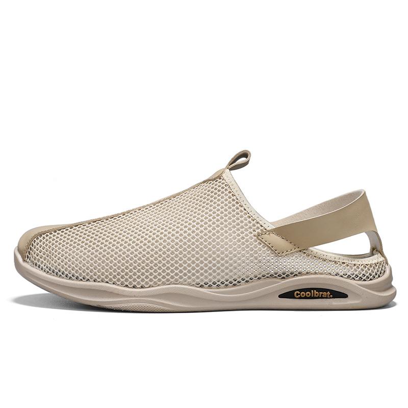 Man Beach Sandals for Men 2024 Summer Men's Sandals Free Shipping Men's Comfortable Slipper Man's Leather Sandal Trend Trending