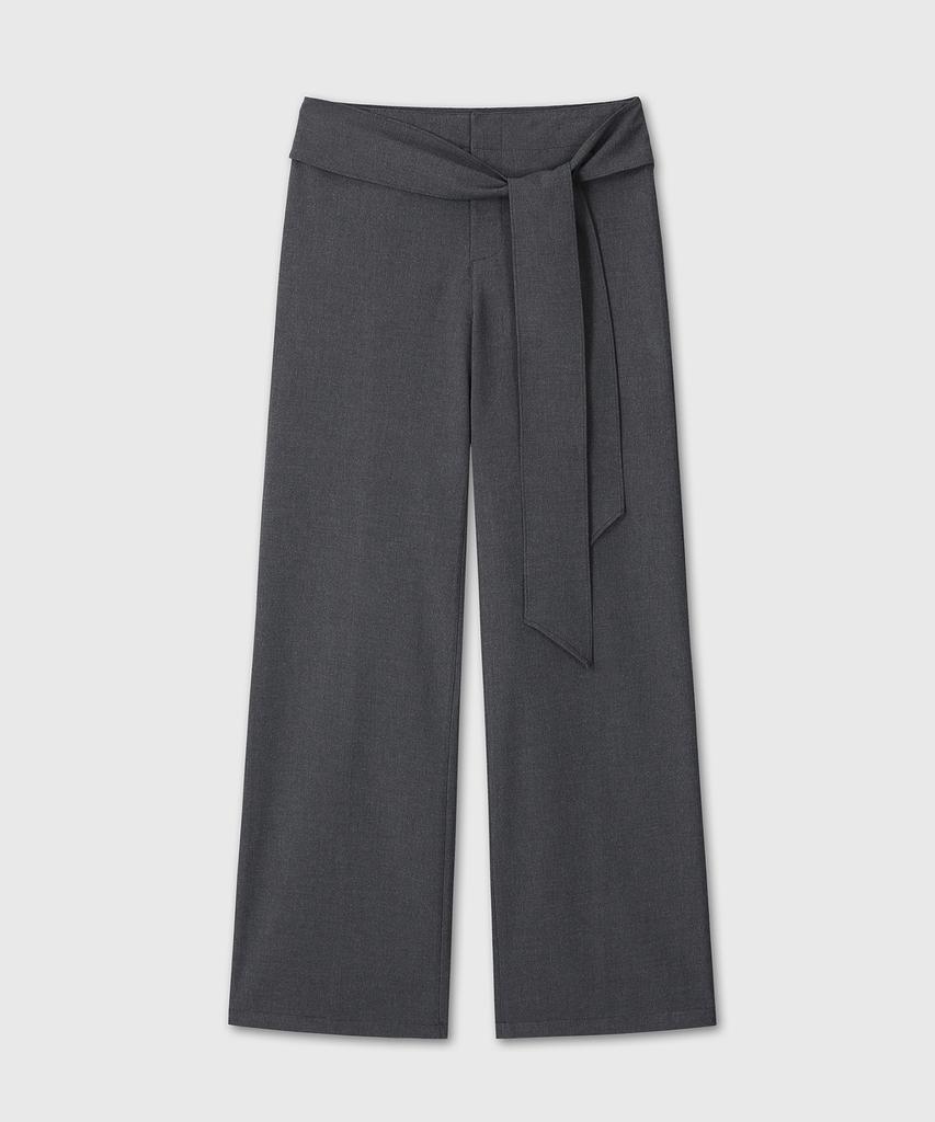 Daibeuinumeon Wickelhose mit breitem Gürtel (Holzkohle)