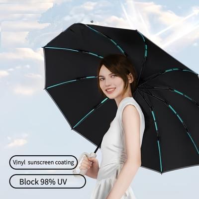 20 Bones 105CM Windproof Automatic Folding Umbrella Strong Reinforced Large Buckle Handle Water And Wind Resistant