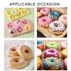 6 Cavity Dessert Cake Silicone Molds Doughnuts Baking Pans NonStick Heat Resistant Kitchen Baking Biscuits Molds Easy To Clean