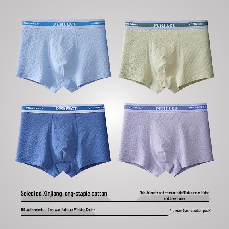 Teen Boys' Antibacterial Cotton Boxer Briefs (Ages 15-18)