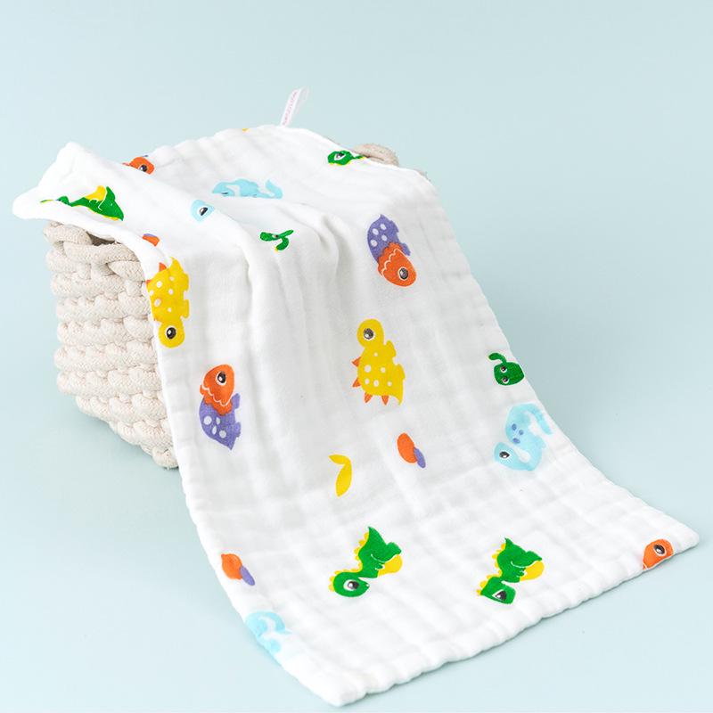 Asciugamano per neonati in garza a sei strati ad alta densità 100% cotone, grande 35x75cm. Perfetto per neonati, bagnetti piccoli e fasciatura.