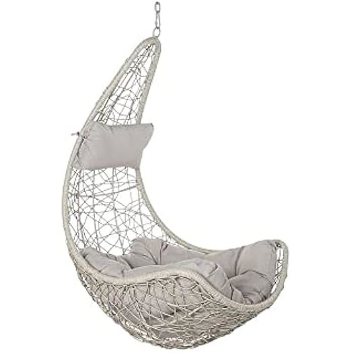 Fauteuil de Jardin - DKD Home Decor - Standard - Gris Clair - Métal - Polyester - Rotin Synthétique