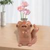 Yousheng Cartoon Worm Bottle Tabletop Decorative Worm Vase Resin Worm Figurine Bottle Cabinet Shelf Decoration Gift for Novel Vase Collectors