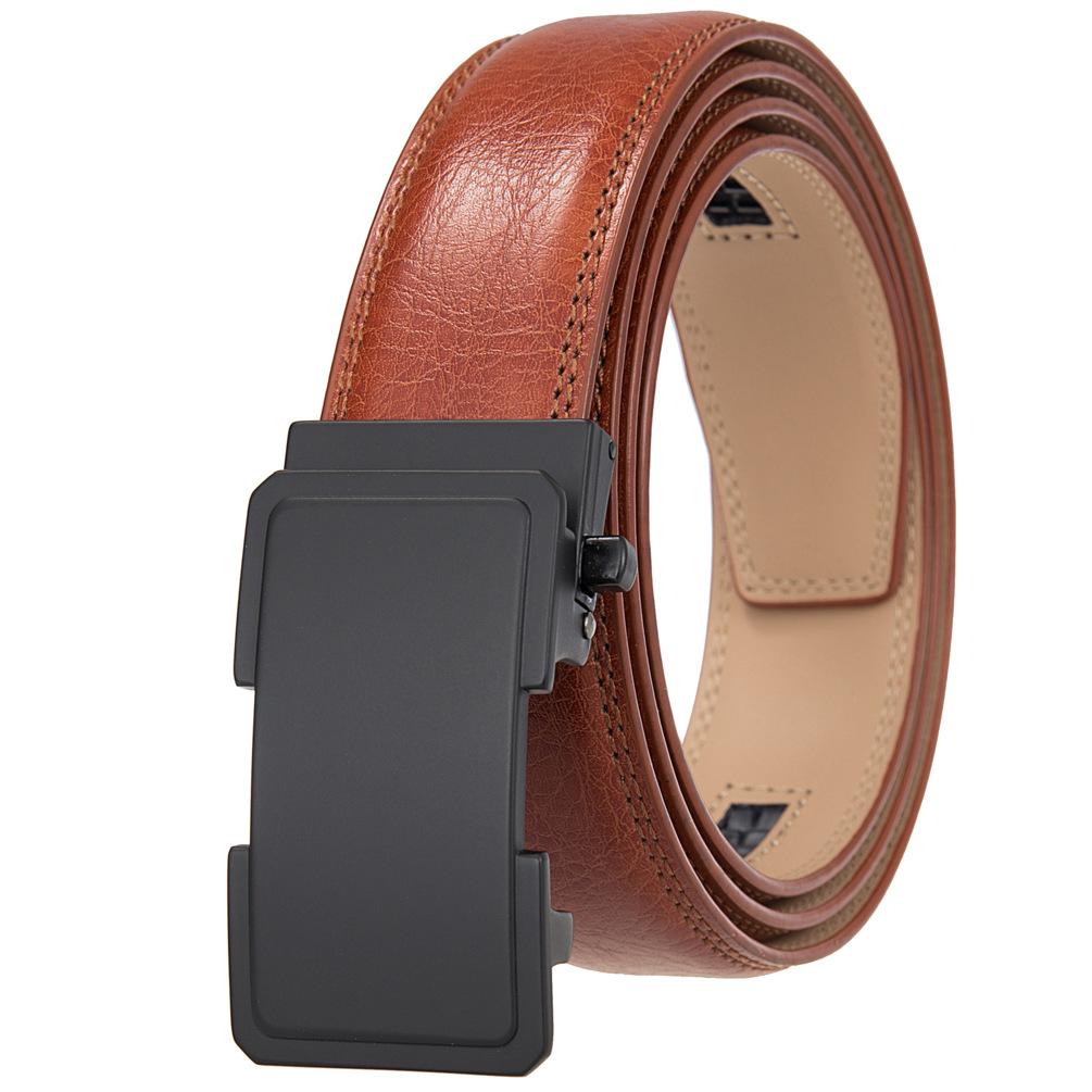 Belt Belt, Two-Layer Leather Belt, Automatic Buckle Belt Ly36-25568-1