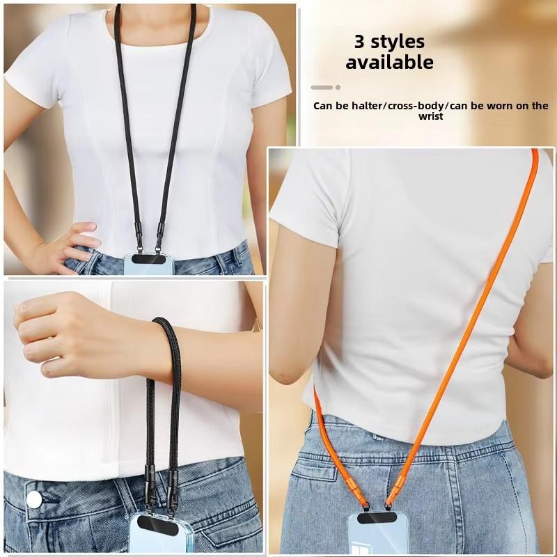 Lanyard Double Buckle Adjustable Wrist Crossbody Strap Cord Hang Mobile Phone Shoulder Chain Key Cordon De Teléfono Movil