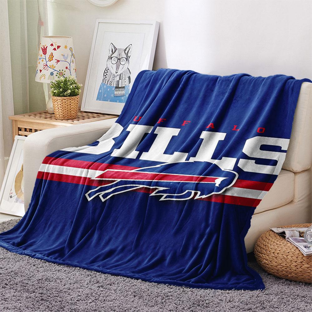 Buffalo Bills Bedruckte Flanelldecke, weicher Überwurf für Schlafzimmer Sofa, waschbar, Fanartikel, tolles Geschenk.
