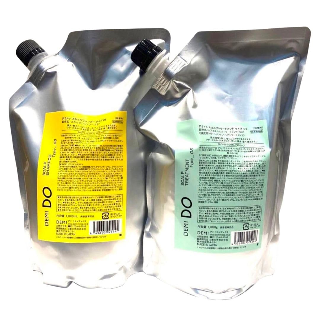 

Demi Do Scalp Shampoo Type OS 1000ml & Scalp Treatment Type OS 1000g Refill Demi Cosmetics
