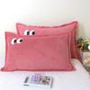 Pillowcase Milk Fiber Embroidery 48x74cm Winter Warm Soft Comfortable Fluffy Plain Home Household Textile Pillow Cover Couples
