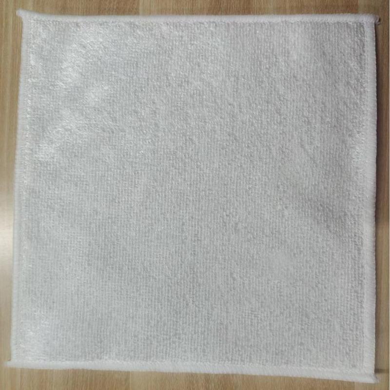 

Бамбуковое волокно полосатая салфетка для посуды Двусторонняя сухая и влажная Не линяющая кухонная тряпка для уборки （18*23）1pc белый