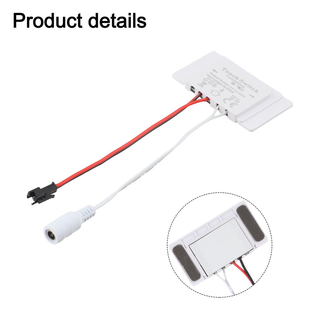 LED Mirror Light Touch Sensor Switch DC 12V 5A 60W Single Button Control Device