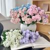 Green Leaves Artificial Jasmine Flower Silk Petals Faux Flower Simulation Flower  Desktop Ornaemnt