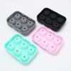 Silicone Six-Compartment Ice Ball Mold - Food-Grade Ice Cube Tray for Home Use