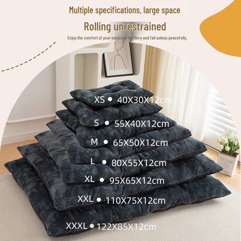 Plush Winter Pet Mat: Warm Dog Bed & Cozy Cat Nest