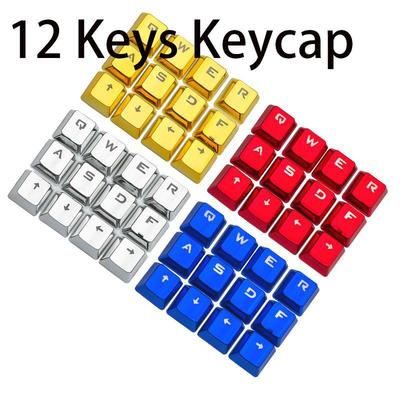 Vânzare de lichidare 12 Taste Taste cu retroiluminare galvanizate PBT Translucide Metalice Taste Mecanice pentru Tastatură Cherry MX